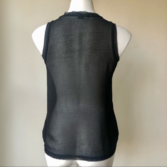 🌼 Forever 21 Sequin Sheer Back Tank Top, Black S - Picture 7 of 7